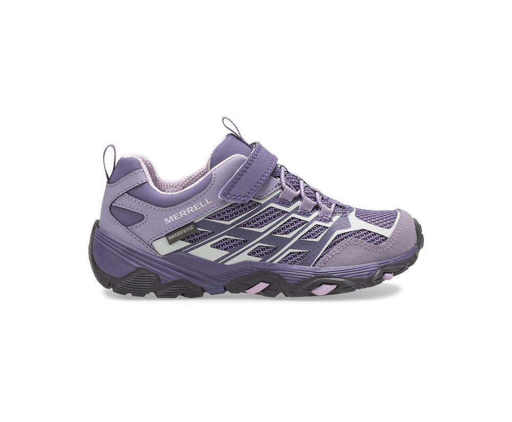 Merrell Sneakers Purple - Moab FST Low A/C Waterproof - Kids 27IEYGFOZ